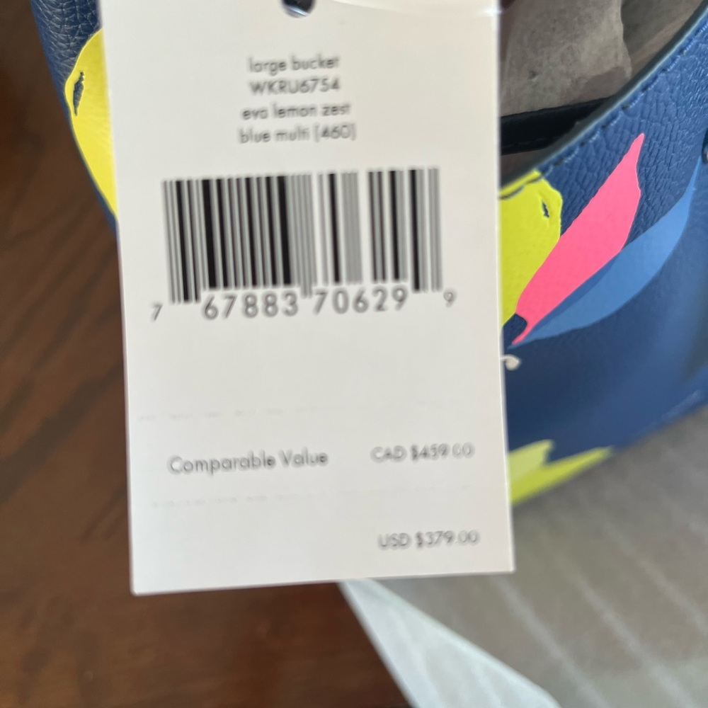 New Kate Spade Purse.  Bucket style in original packaging never used
